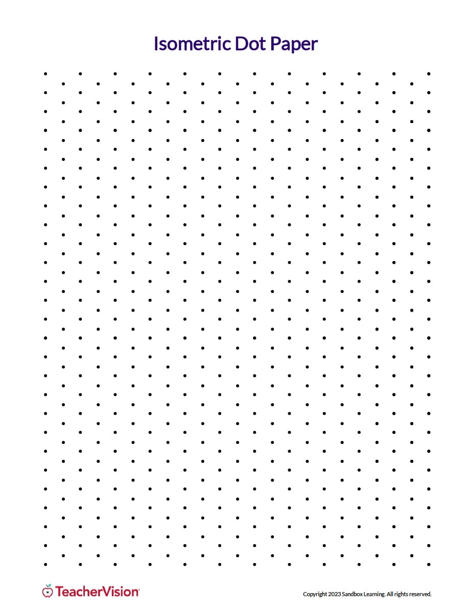 isometric dot paper 