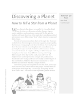 Discovering a Planet: How to Tell a Star from a Planet