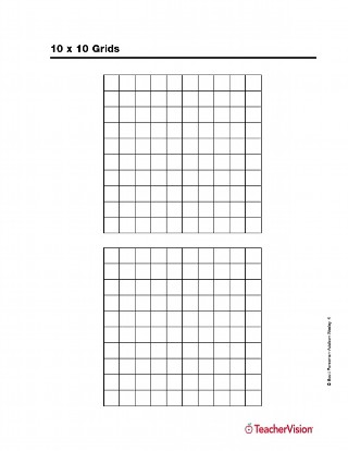 10 x 10 grids teachervision