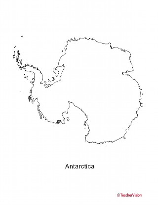 Free Printable Map Of Antarctica Map Of Antarctica Printable (Pre-K - 12Th Grade) - Teachervision
