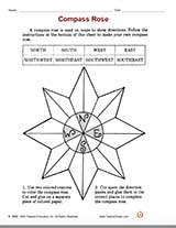 compass rose art project for kids