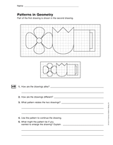 Comparing Geometric Shapes: Patterns in Geometry Printable (6th Grade