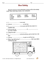 2nd grade health and safety worksheets resources teachervision