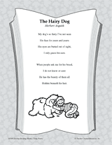 The Hairy Dog Poetry Pack Printable (2nd - 5th Grade) - TeacherVision