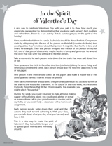 in the spirit of valentine s day printable 2nd 4th grade teachervision