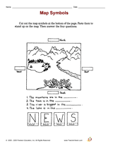 Map Symbols Printable (1st Grade) - TeacherVision