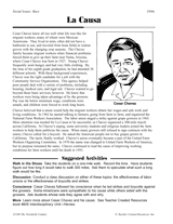La Causa: Cesar Chavez Printable (5th - 8th Grade) - TeacherVision