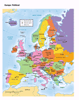 Political Map of Europe - TeacherVision