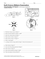 earth science midterm exam printable 6th 12th grade teachervision