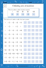 Ordering Sets of Numbers Worksheet (Grade 4) - TeacherVision