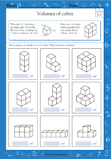 Volumes of Cubes - Math Practice Worksheet (Grade 4) - TeacherVision
