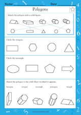 Polygons - Math Practice Worksheet (Grade 3) - TeacherVision