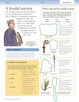 feudalism in the middle ages for kids