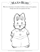 max and ruby coloring pages