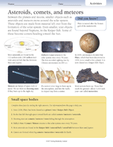 Asteroids, Comets and Meteors - TeacherVision