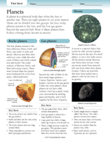 Fast Facts: Planets Printable (Grades 3-6) - TeacherVision