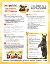 The Bear Ate Your Sandwich Activity Guide - TeacherVision