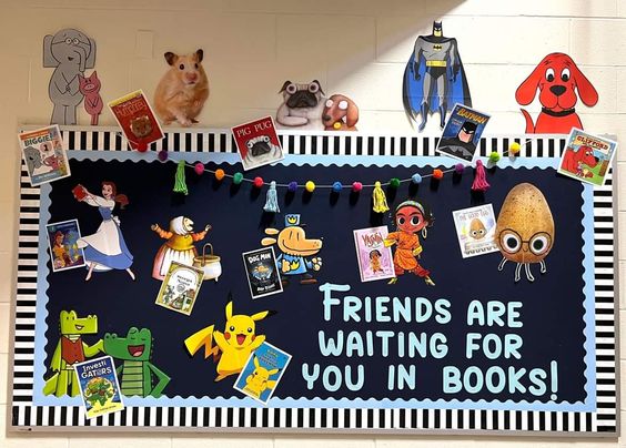 Library bulletin board ideas back to school