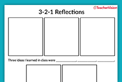 reflection worksheet