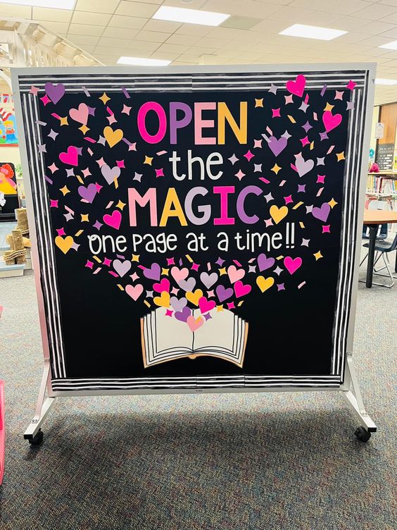 Library bulletin board ideas for back to school