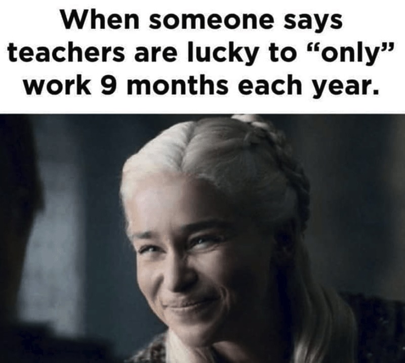 Game of Thrones back to school meme