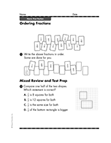 Renaming Fractions Math Practice Worksheet (Grade 4) TeacherVision