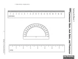 printable centimeter ruler inch ruler and protractor