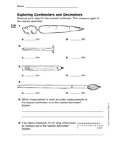 Exploring Centimeters and Decimeters (Gr. 3) - TeacherVision