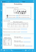 Probability - Math Practice Worksheet (Grade 3) - TeacherVision