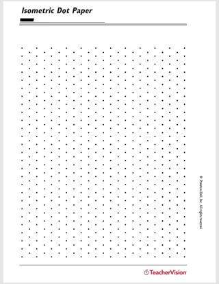 isometric dot paper printable pre k 12th grade teachervision