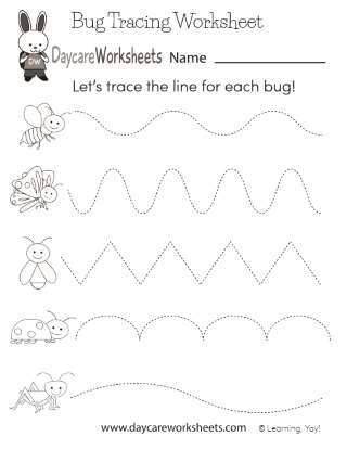 early learning bug tracing worksheet teachervision