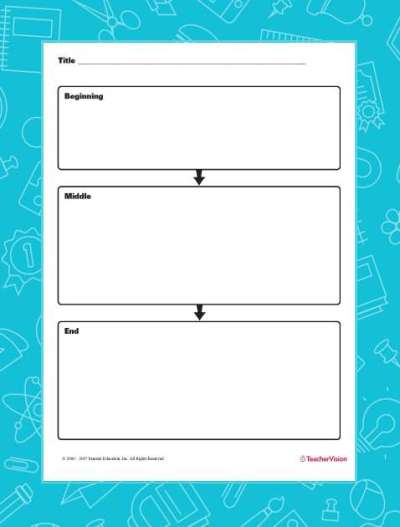 Story Elements Graphic Organizer Teachervision