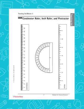 rulers inches and centimeters teachervision