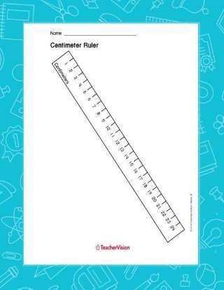 centimeter ruler