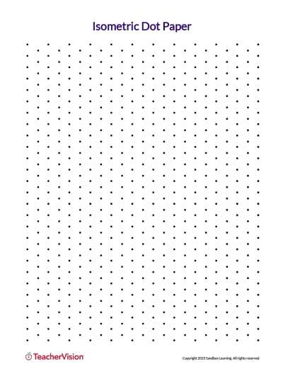 Isometric Dot Paper - TeacherVision