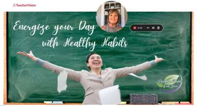 TeacherVision self-care webinar on healthy habits