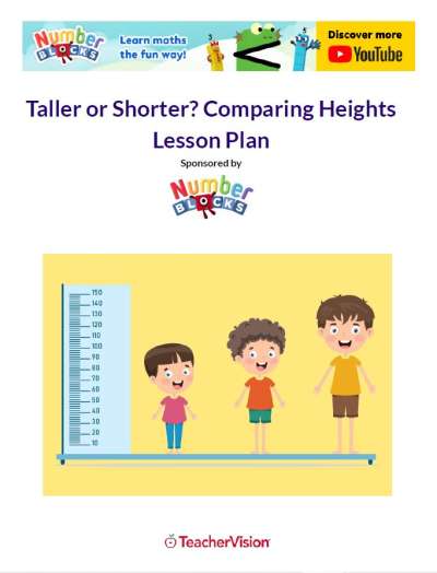 Taller or Shorter? Comparing Heights in Pre-K Math Lesson Plan