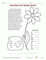 gardening worksheets lessons activities teachervision