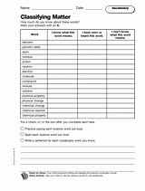 Forms Of Energy: Vocabulary Printable (5th Grade) - TeacherVision