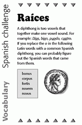 Spanish Vocabulary Challenge: Diphthongs