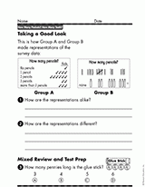 Math Worksheet: Taking a Good Look - TeacherVision