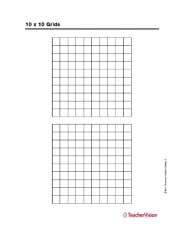 10 x 10 grids teachervision