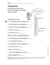 temperature printable 2nd grade teachervision