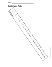 Printable Centimeter Ruler (Measurement, 1st - 5th Grade) - TeacherVision