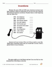 Inventions Printable (2nd - 3rd Grade) - TeacherVision