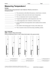 Measuring Temperature I (Celsius) - TeacherVision