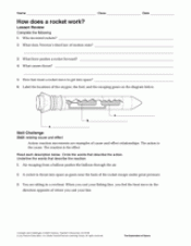 How Does a Rocket Work? Space Science Printable (6th-12th Grade