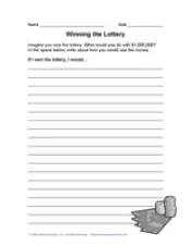 Winning the Lottery - Writing Activity - TeacherVision