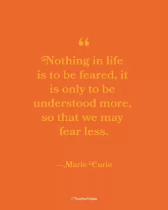 Marie Curie Women's History Month Inspirational Classroom Poster ...