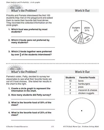 Daily Math Warm-Ups 539 Data Analysis and Probability - TeacherVision